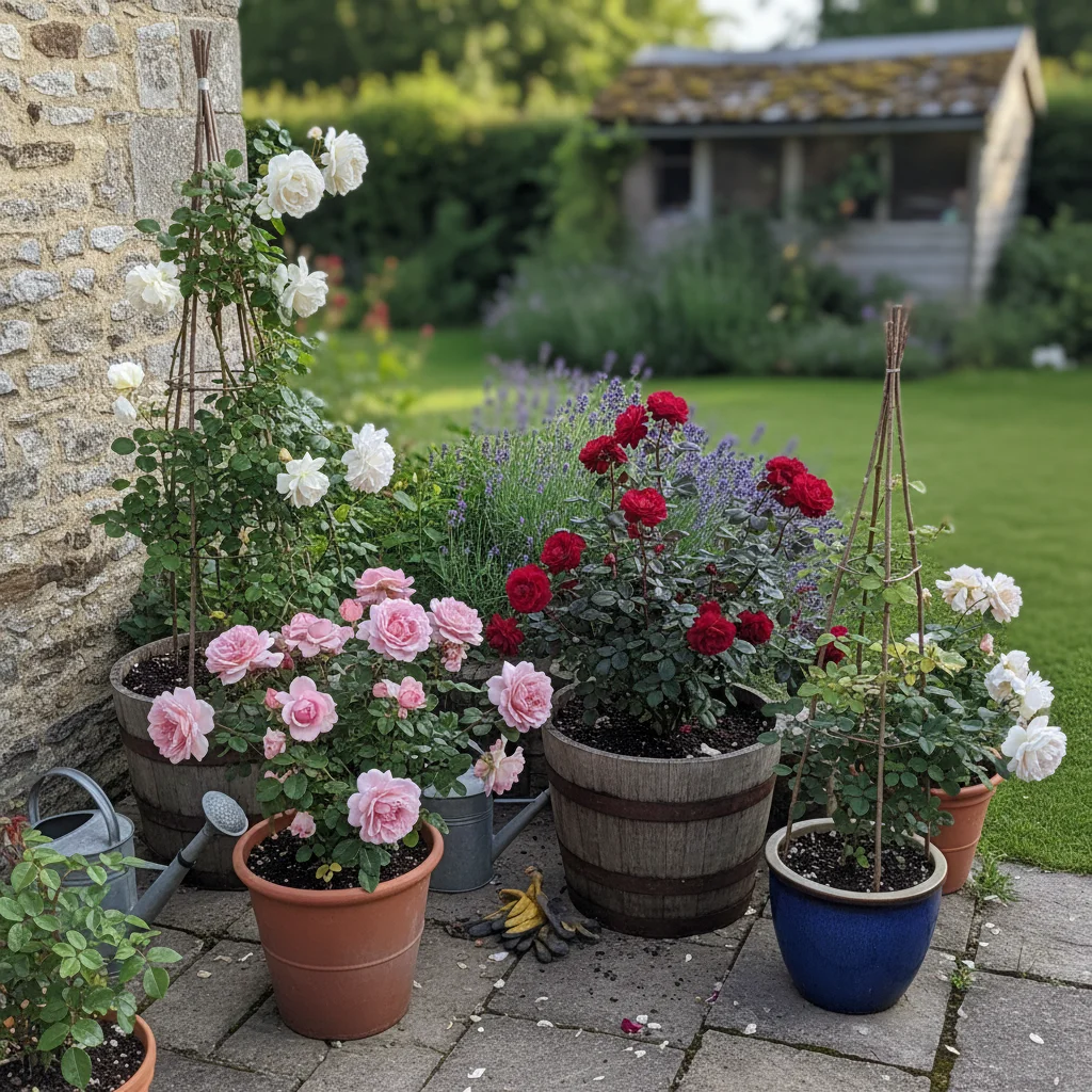 Grow Beautiful Roses in Pots and Small Gardens – featured image
