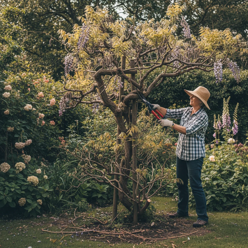 Why Pruning Twice a Year Matters – Climber Control Pruning Wisteria Without Tears