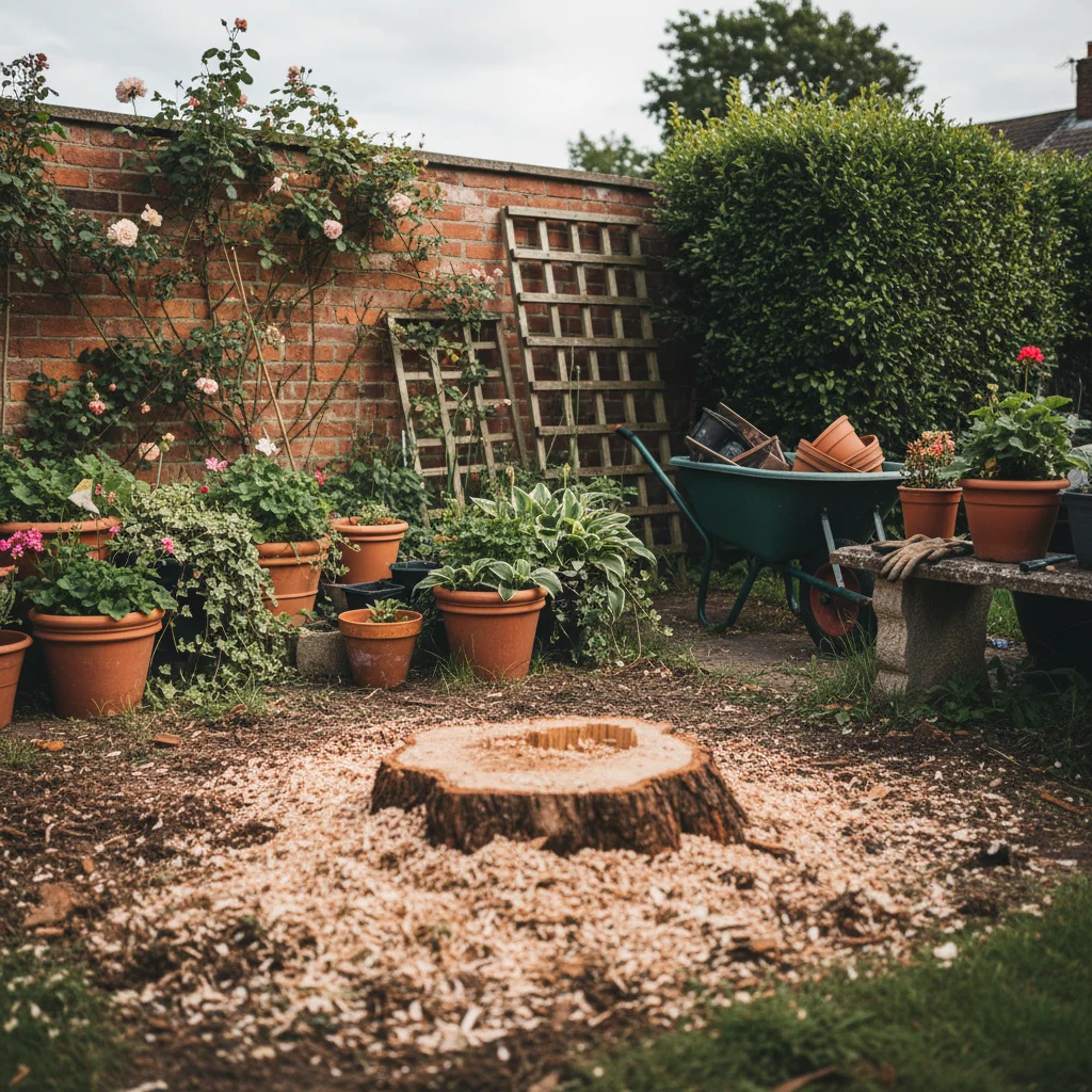 Stump grinding and removal after tree work – featured image