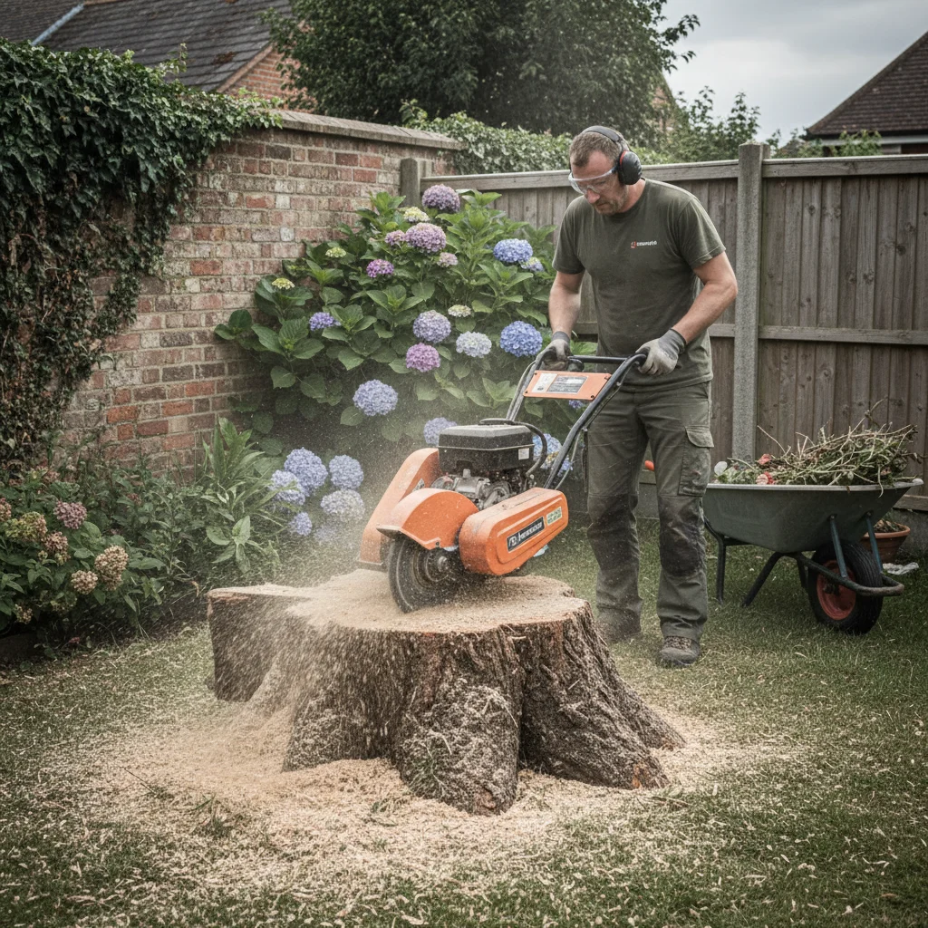 Understanding the stump grinding process – Stump grinding and removal after tree work