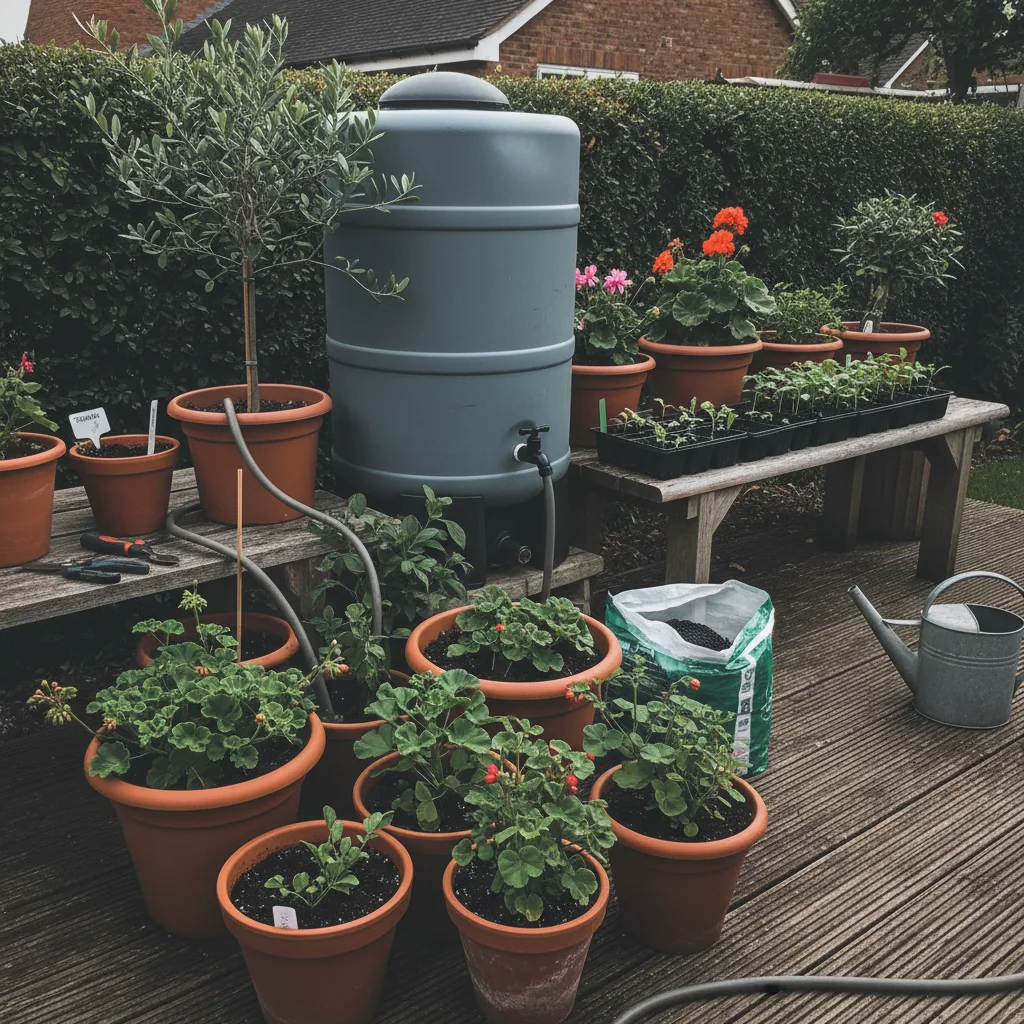 Start with a bit of clever preparation – The Simple Way to Water Container Plants When Away
